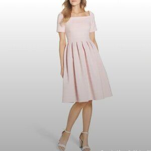 NWT Gal Meets Glam Aria Pink Fit and Flare Dress